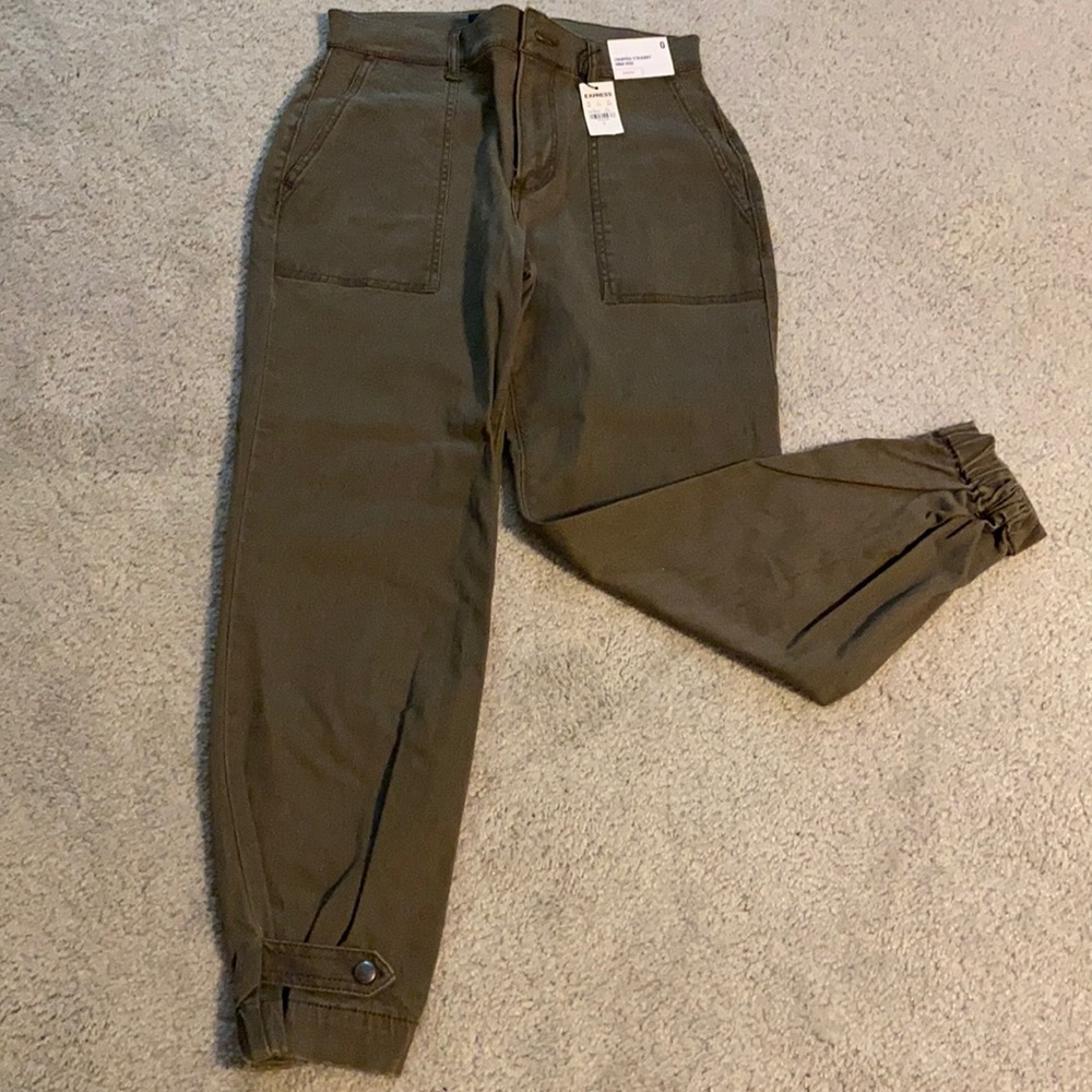 Express Cropped high rise pant